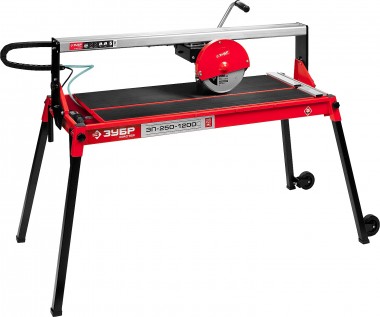 Электроплиткорез ЗУБР &quot;МАСТЕР&quot;, длина реза 1020 мм, диск 250 мм, глубина реза 90°-52мм/45°-46мм, стол 1060x468 мм, 1200Вт — Официальный партнер ЗУБР в России