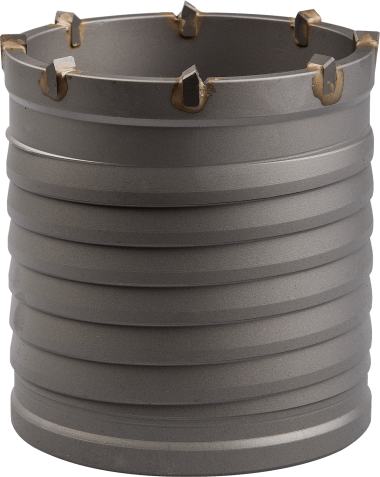 Коронка ЗУБР буровая, конусная посадка, без оснастки, d=80мм, L=100мм — Официальный партнер ЗУБР в России