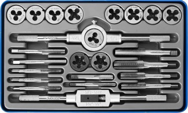 Набор метчиков и плашек ЗУБР &quot;ПРОФЕССИОНАЛ&quot;, сталь Р6М5, 24 предмета — Официальный партнер ЗУБР в России