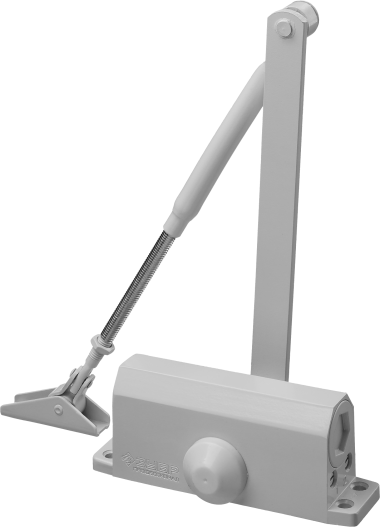 Доводчик дверной ЗУБР "ПРОФЕССИОНАЛ", для дверей массой до 100 кг, цвет белый &mdash; Официальный партнер ЗУБР в России