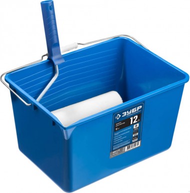 Ведро пластмассовое ЗУБР высокопрочное для приготовления и переноски строительных смесей, 12 л, 20х25х35см 0609-12_z02 — Официальный партнер ЗУБР в России