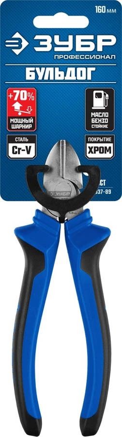 Бокорезы "Бульдог", 160мм, двухкомпонентные рукоятки, "ПРОФЕССИОНАЛ" ЗУБР 2201-5-16_z02 &mdash; Официальный партнер ЗУБР в России