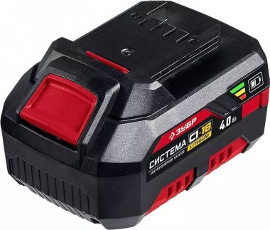 Аккумуляторная батарея АКБ-С1-18-4, 18В, Li-Ion, 4Ач, тип С1,  ЗУБР, &quot;МАСТЕР&quot; — Официальный партнер ЗУБР в России