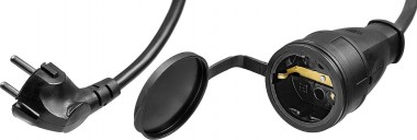 Удлинитель-шнур ПВС 315-Ш, 20 м, 3500 Вт, 1 гнездо, IP44, ПВС 3х1,5 мм2, ЗУБР — Официальный партнер ЗУБР в России