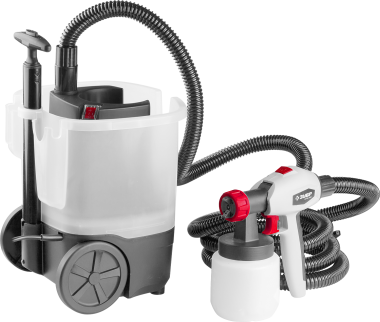 Краскопульт (краскораспылитель) электрич, ЗУБР КПЭ-750, HVLP, 0.8л, краскоперенос 0-800мл/мин,вязкость краски 100 DIN/сек, сопло 2.6мм, 750Вт — Официальный партнер ЗУБР в России