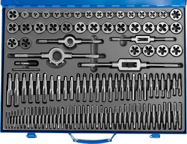 Набор метчиков и плашек ЗУБР &quot;ПРОФЕССИОНАЛ&quot;, сталь Р6М5, 110 предметов — Официальный партнер ЗУБР в России
