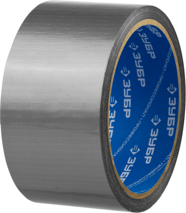 Армированная лента, ЗУБР Профессионал 12090-50-10, универсальная, влагостойкая, 48мм х 10м, серебристая — Официальный партнер ЗУБР в России