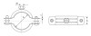 Хомут трубный с гайкой, 1", 100шт, оцинкованный, ЗУБР фото 2 — Официальный партнер ЗУБР в России