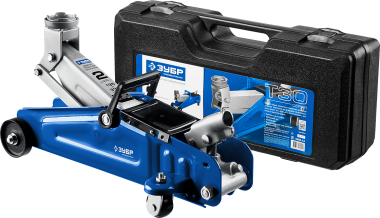 Домкрат гидравлический подкатной T30, 2т, 135-330мм, в кейсе, ЗУБР Профессионал 43053-2-K — Официальный партнер ЗУБР в России