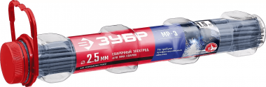 ЗУБР Ø 2.5 мм, 1.5 кг, для ММА сварки, электрод сварочный с рутиловым покрытием МР-3 40011-2.5 Мастер — Официальный партнер ЗУБР в России