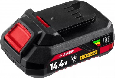 Аккумуляторная батарея АКБ-С1-14-2, 14,4В, Li-Ion, 2Ач, тип С1,  ЗУБР, &quot;МАСТЕР&quot; — Официальный партнер ЗУБР в России