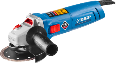 Углошлифов. машина (болгарка), ЗУБР Профессионал УШМ-П125-1200 ЭПСТ, одноруч. хват, конст. электрон., плав. пуск, 125 мм, 3000-11000 об/мин, 1200 Вт — Официальный партнер ЗУБР в России