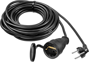 Удлинитель-шнур ПВС 315-Ш, 10 м, 3500 Вт, 1 гнездо, IP44, ПВС 3х1,5 мм2, ЗУБР — Официальный партнер ЗУБР в России