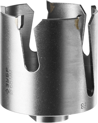 Коронка ЗУБР &quot;ПРОФИ&quot; &quot;ПРОУНИВЕРСАЛ&quot;, твердосплав резцы, бетон, кирпич, керам, цв мет, гипсокарт, пласт, дерево, d=68мм — Официальный партнер ЗУБР в России