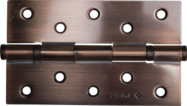 Петля универсальная ЗУБР &quot;ЭКСПЕРТ&quot;, 2 подшипника, цвет ст. латунь (AB), с крепежом, 125х75х2,5мм, 2 шт — Официальный партнер ЗУБР в России