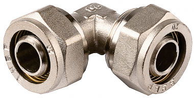 Уголок ЗУБР соединительный, цанга-цанга, 16х16х2,0, никель — Официальный партнер ЗУБР в России