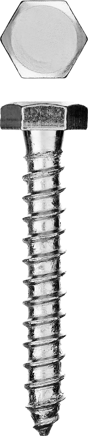 Шурупы ШДШ с шестигранной головкой (DIN 571), 60 х 10 мм, 2 шт, ЗУБР — Официальный партнер ЗУБР в России