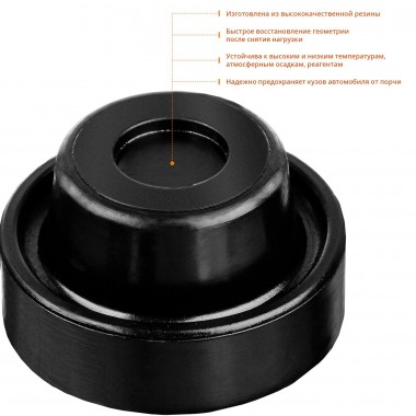 Опора резиновая для домкрата РГ-37, D65 / d37 / H27 мм, ЗУБР Профессинал — Официальный партнер ЗУБР в России