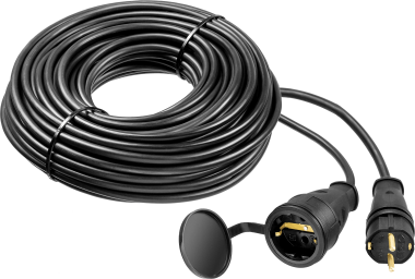 Удлинитель-шнур КГ 325-Ш, 30 м, 4000 Вт, 1 гнездо, IP44, КГ 3х2,5 мм2, ЗУБР — Официальный партнер ЗУБР в России