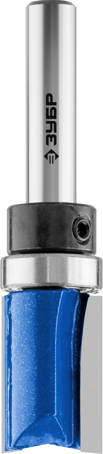 Фреза пазовая прямая с верхним подшипником, D= 19мм, рабочая длина-38мм, хв.-12мм, d-19мм, ЗУБР Профессионал — Официальный партнер ЗУБР в России