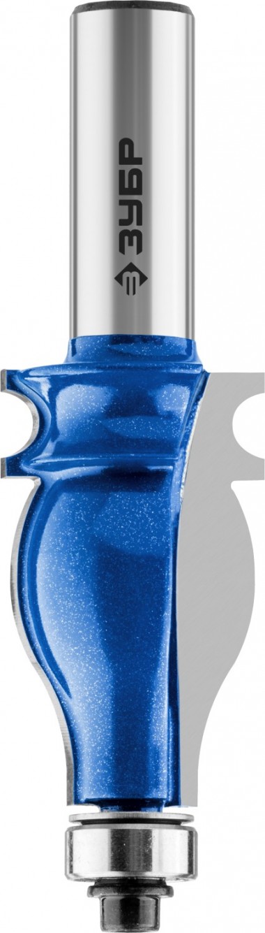 Фреза кромочная фигурная №5, D= 25,4мм, рабочая длина-41мм, хв.-12мм, d-12,7мм, ЗУБР Профессионал — Официальный партнер ЗУБР в России