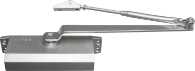 Доводчик дверной ЗУБР для дверей массой до 100 кг, цвет серебро — Официальный партнер ЗУБР в России