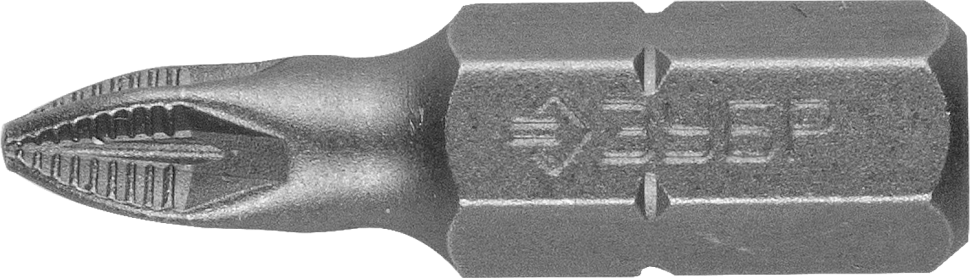 Биты ЗУБР "МАСТЕР" кованые, хромомолибденовая сталь, тип хвостовика C 1/4", PZ1, 25мм, 2шт фото 1 — Официальный партнер ЗУБР в России