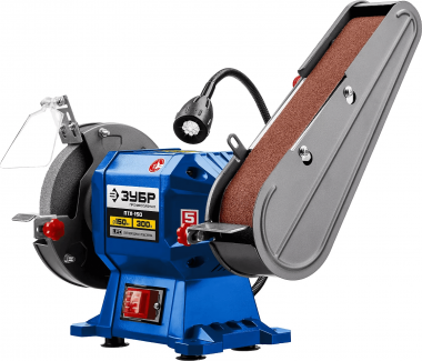 Заточной станок с шлифовальной лентой, d150 мм, 300 Вт ЗУБР серия «ПРОФЕССИОНАЛ» ПТЛ-150 — Официальный партнер ЗУБР в России
